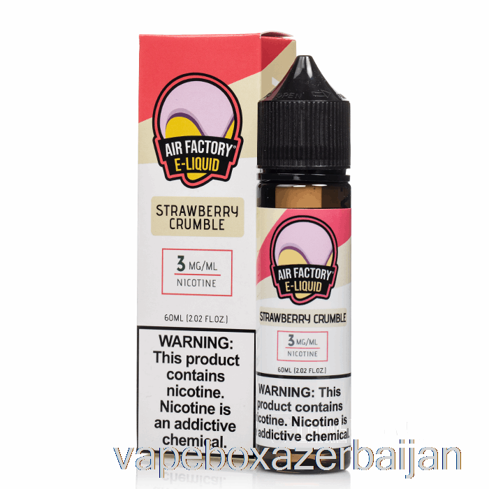 Vape Azerbaijan Strawberry Crumble - Air Factory - 60mL 6mg